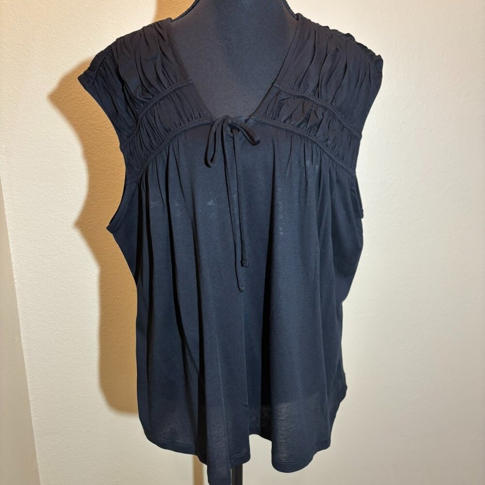 NWT Loft Tunic Top Black Sleeveless - Picture 2 of 12